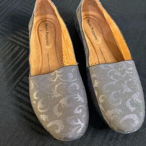 Hush Puppies Women's Patterned Gray Flats